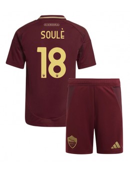 AS Roma Matias Soule #18 Dječji Domaci Dres kompleti 2024-25 Kratak Rukavima (+ kratke hlače)